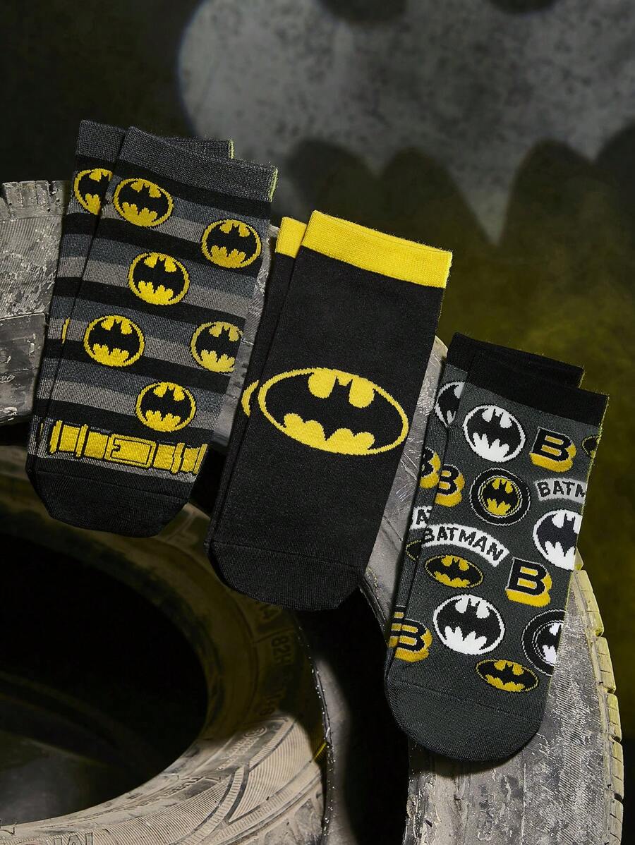 BATMAN 3 para uniseks kratkih čarapa , kolorbok dizajn