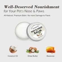 ORIMINOPET Natural Dog Paw And Nose Balm With Coconut Oil - Protects Paws From Hot Pavement, For Dry Paws & Nose, With Natural Coconut Fragrance For Cats & Dogs, Travel Size,0.53 Oz(15g)