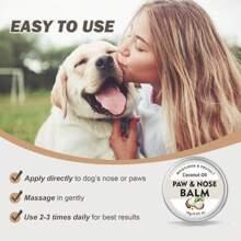 ORIMINOPET Natural Dog Paw And Nose Balm With Coconut Oil - Protects Paws From Hot Pavement, For Dry Paws & Nose, With Natural Coconut Fragrance For Cats & Dogs, Travel Size,0.53 Oz(15g)