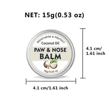 ORIMINOPET Natural Dog Paw And Nose Balm With Coconut Oil - Protects Paws From Hot Pavement, For Dry Paws & Nose, With Natural Coconut Fragrance For Cats & Dogs, Travel Size,0.53 Oz(15g)