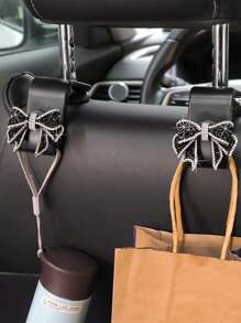1pc/2pcs Car Seat Back Hanger Hooks, Automotive Rear Seat Small Hanging Hooks, Car Interior Decor