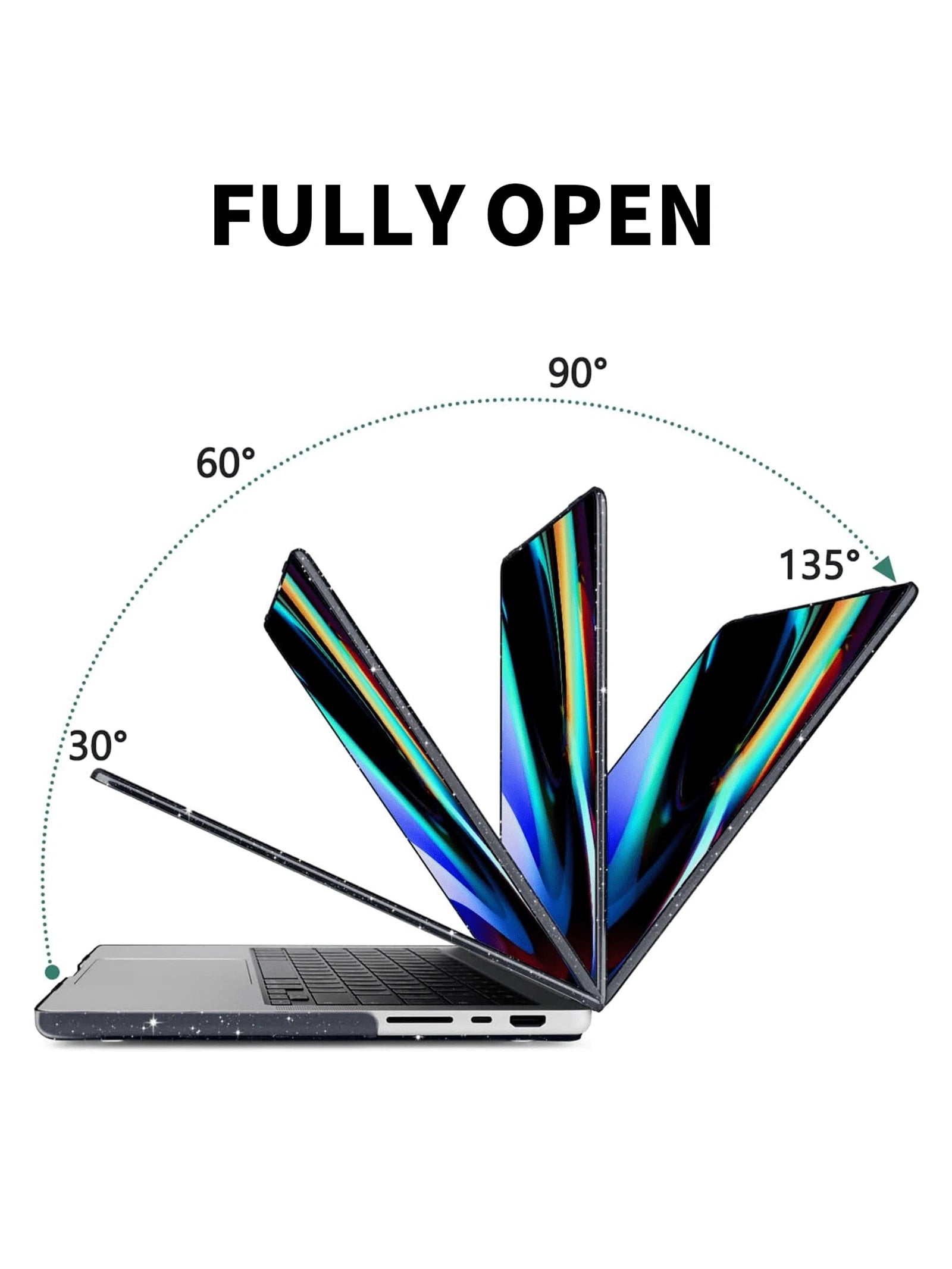 Prozirna zaštitna futrola za laptop sa mašnom, kompatibilna sa Apple notebook računarima