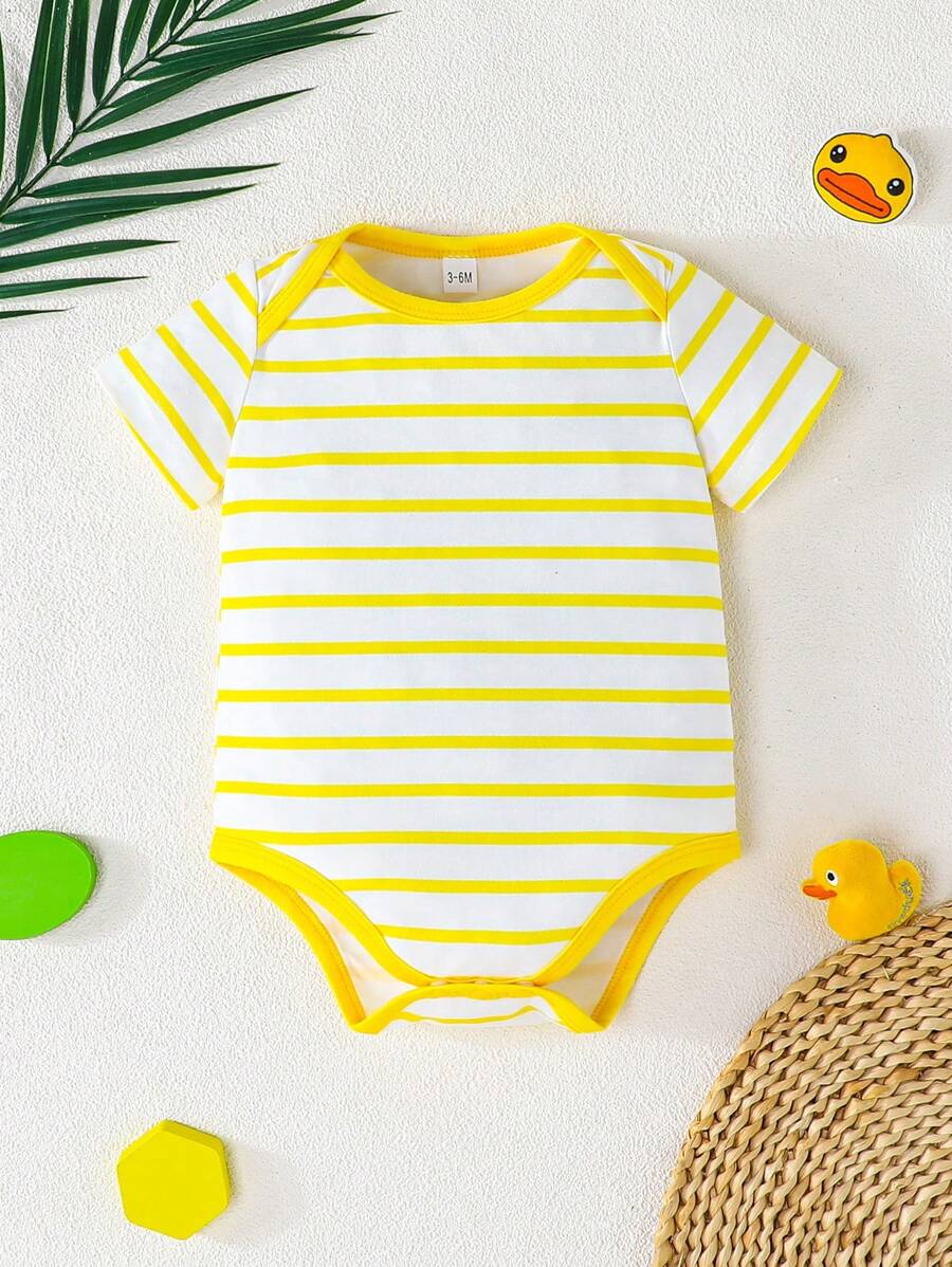 3 kom/set bebi body majice sa slatkim printom patke, udobne i lake za oblačenje, kratkih rukava