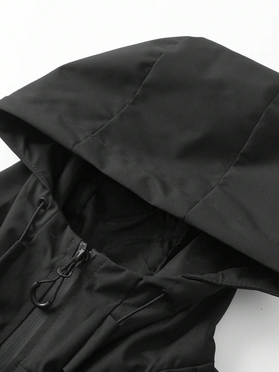 Muška softshell vetrovka sa kapuljačom i pertlama