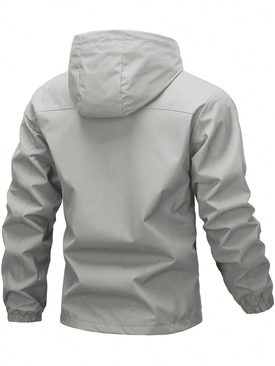 Muška softshell vetrovka sa kapuljačom i pertlama