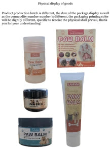40g Pet Paw Balm, Moisturizing And Nourishing Cream, Suitable For Cats And Dogs, Softens And Protects Paws (Random Packaging May Be Sent)