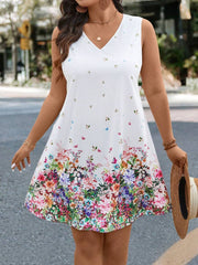 Ženska ležerna letnja haljina  u boho stilu, plus size
