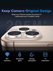 3 komada zaštitne folije za sočivo kamere za iPhone 17/17 Pro/17 Pro Max/Pro/Promax, 9H kaljeno staklo