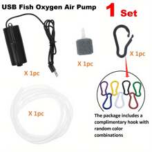 Aquarium Oxygen Pump USB Portable Quiet Oxygen Pump Household Fish Aquarium Oxygen Pump Fishing Small Oxygenator