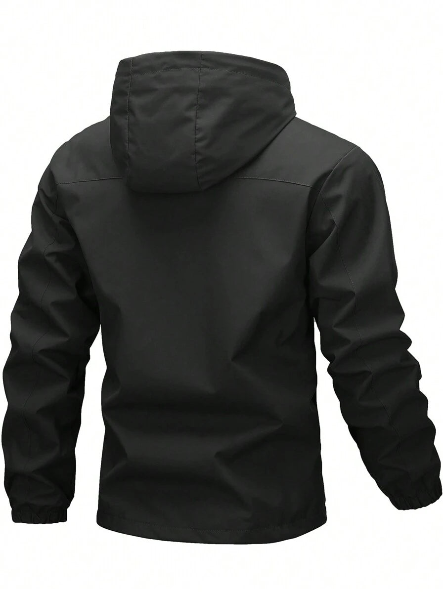 Muška softshell vetrovka sa kapuljačom i pertlama