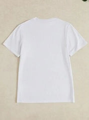 NostaNoir Women Casual T-Shirt, Comic Heart Pattern For Valentine's Day