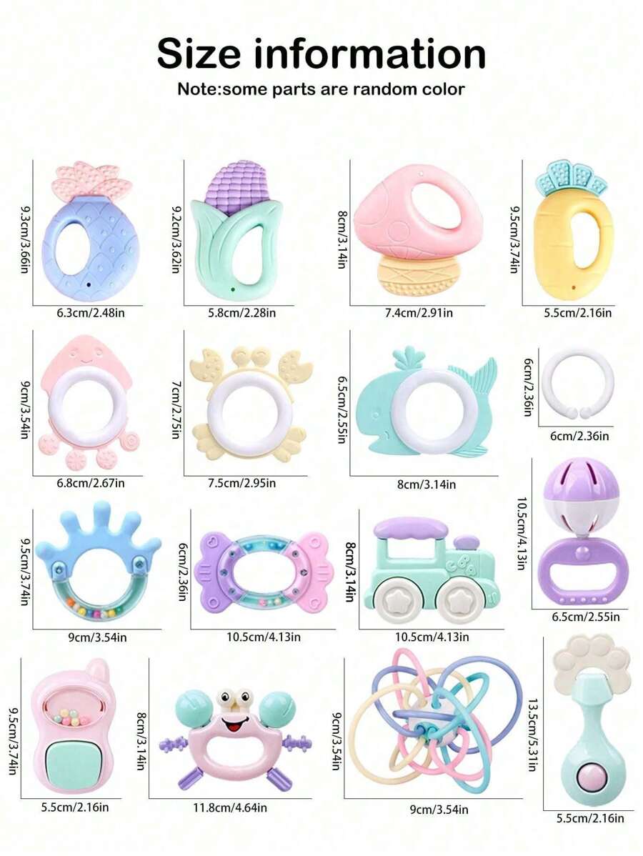 Set od 16 kom bebi zvečki, Manhattan lopta