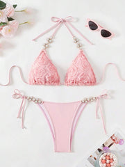 Ženski elegantni cvetni print bikini set