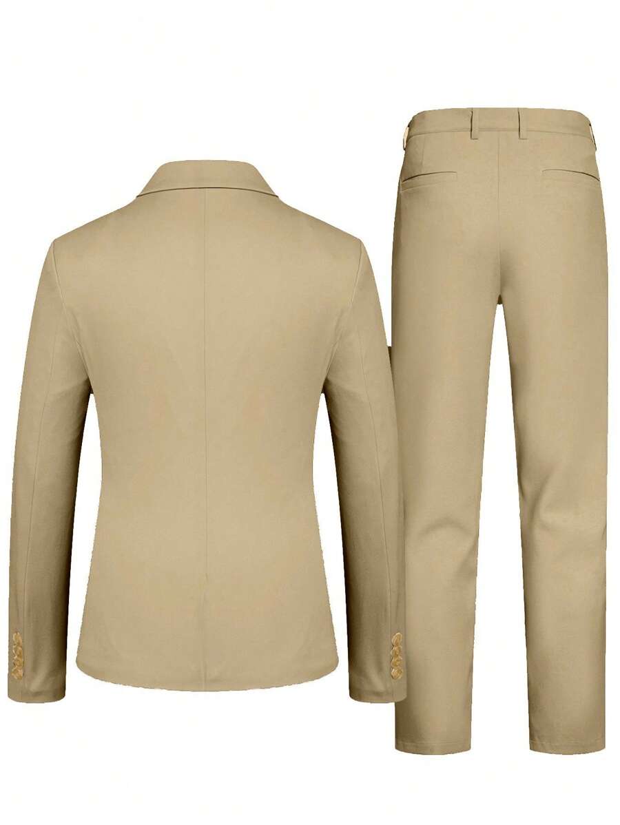 Muško odelo od 2 dela sa jednim dugmetom, slim fit, formalno