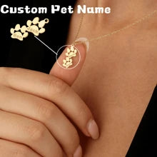 Paw Print Name Bracelet, Personalized Tiny Dog Paw Bracelet, Minimalist Paw Bracelet, Animal Bracelet, Pet Bracelet