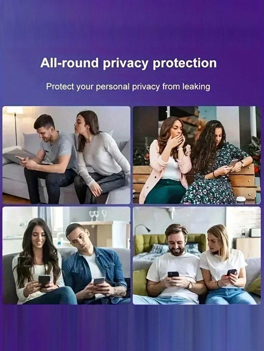 4 komada zaštitnog stakla za ekran sa potpunom privatnošću za iPhone 17/17 Air/16/15/14/13/12/11/16 Pro Max/15 Pro Max/Plus/Mini/X/XS/XR/XS Max, 9H kaljeno staklo