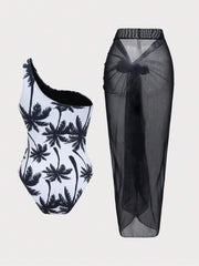 Dvoelni Kupaći Sa Suknjom, Elegantna Casual  Kombinacija