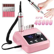 High Quality Electric Nail Grinder, 45,000 RPM, Electric Nail File, HD Display, Metal Nail Art Pen, Professional Electric Nail Drill Grinder