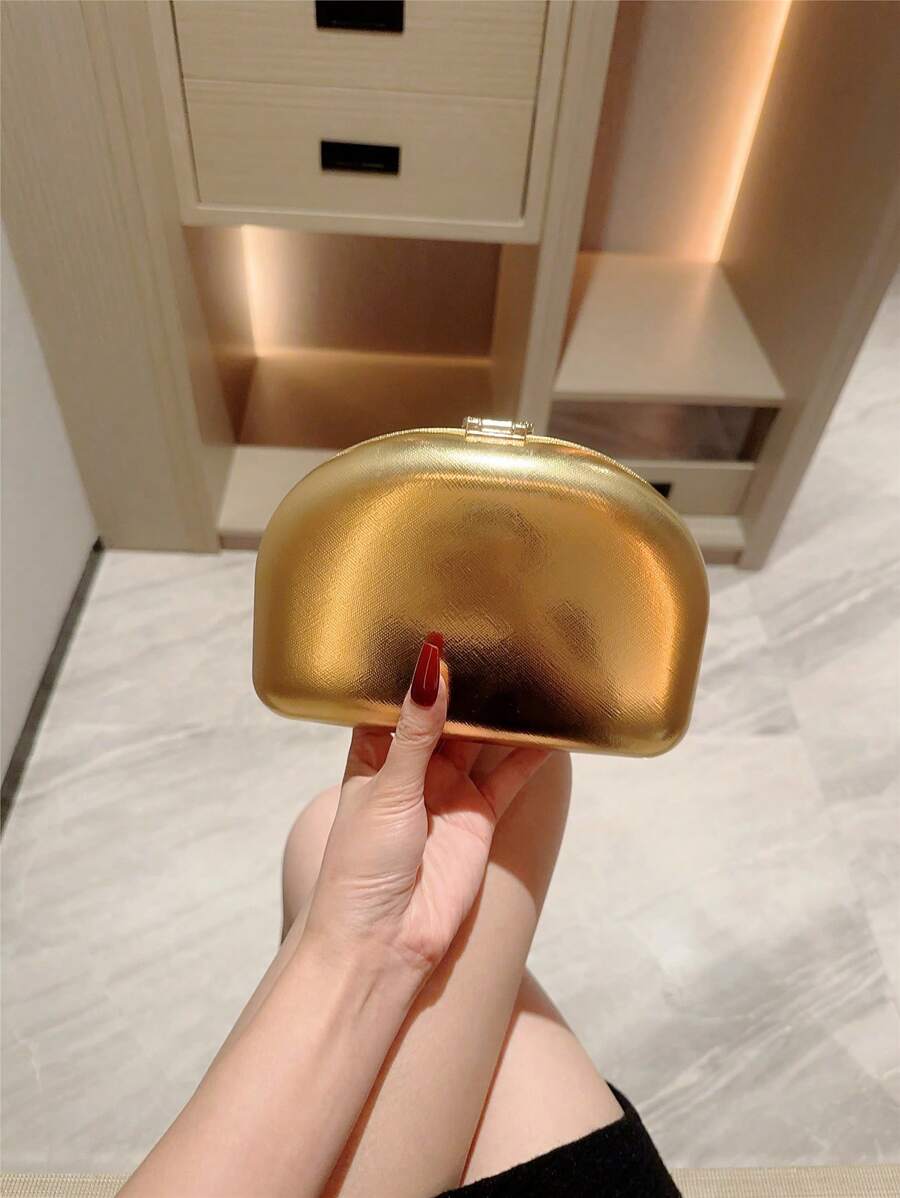 Metalik torba za ruku , luksuzna sjajna retro mini