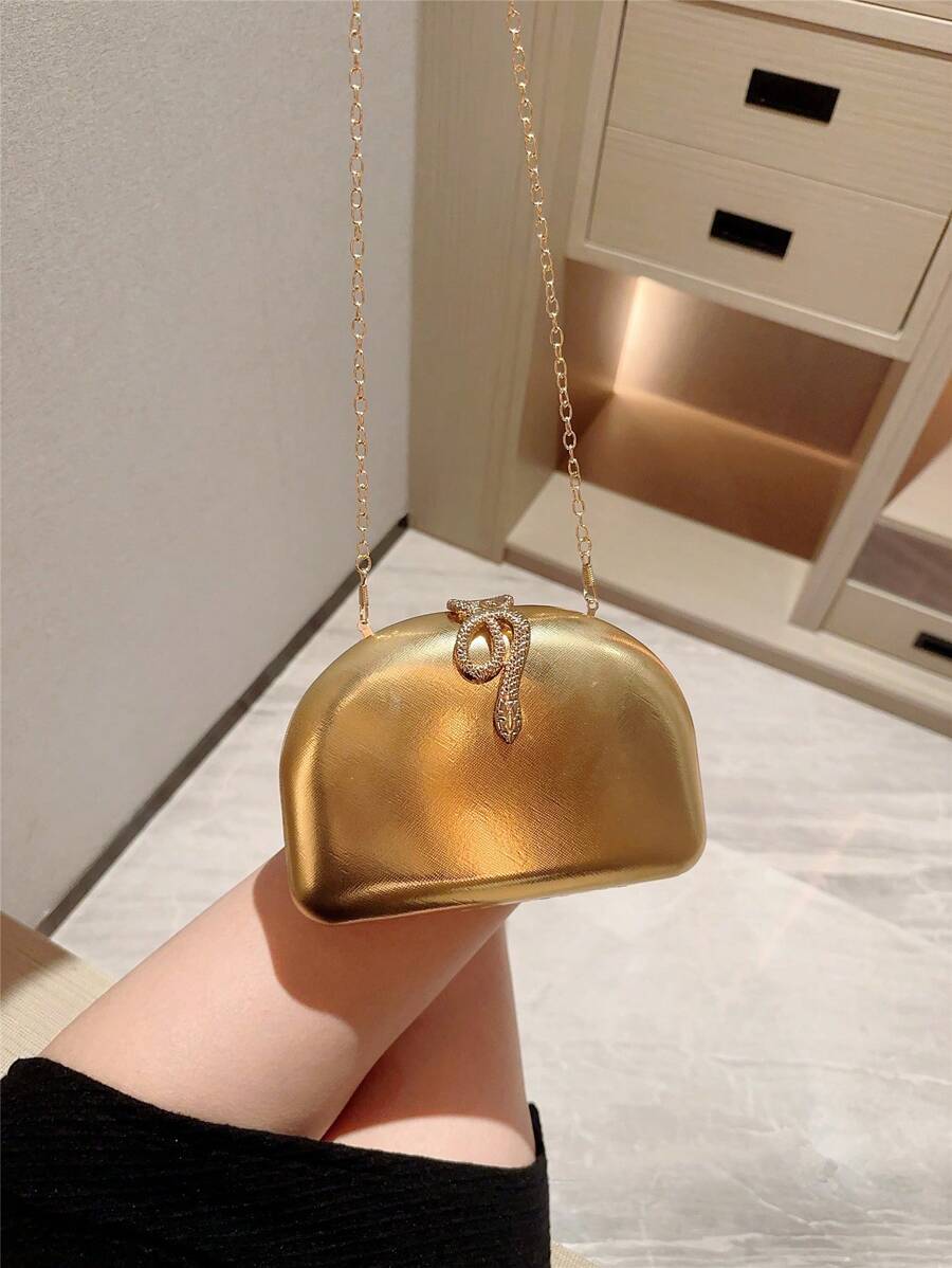 Metalik torba za ruku , luksuzna sjajna retro mini