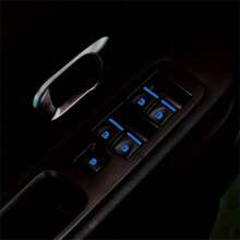 18pcs Car Window Control Button Luminous Stickers, Car Interior Glow-In-The-Dark Fluorescent Stickers