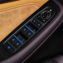 18pcs Car Window Control Button Luminous Stickers, Car Interior Glow-In-The-Dark Fluorescent Stickers
