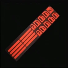 18pcs Car Window Control Button Luminous Stickers, Car Interior Glow-In-The-Dark Fluorescent Stickers