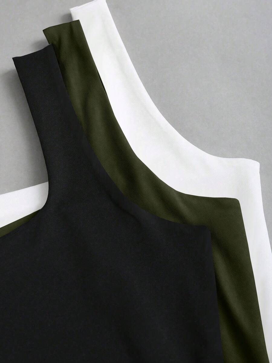 Sweetra Ženska Letnja Majica – Kvadratni Izrez, Nabran Slim Fit Casual Top