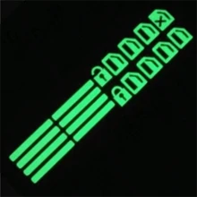 18pcs Car Window Control Button Luminous Stickers, Car Interior Glow-In-The-Dark Fluorescent Stickers
