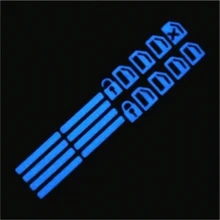 18pcs Car Window Control Button Luminous Stickers, Car Interior Glow-In-The-Dark Fluorescent Stickers