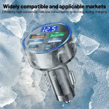6pcs Car Charger Adapter Blocks With 3-In-1 Braided Charging Cables, Compatible With IPhone, Car Charging Set