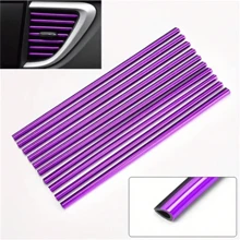 10pcs 7.87 Inches Fit For Car Air Conditioner Outlet, Decorative U-Shaped Molding, Car Styling Door Edge Corner Protector