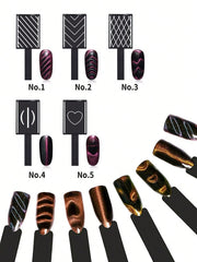 Nailartlab 5 komada Cat Eye multifunkcionalnih magnetnih štapića za nail art