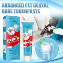 60g Pet Toothpaste, Dog & Cat Breath Freshener & Tartar Remover, Edible Dental Care Toothpaste For Pets