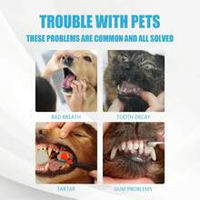 60g Pet Toothpaste, Dog & Cat Breath Freshener & Tartar Remover, Edible Dental Care Toothpaste For Pets
