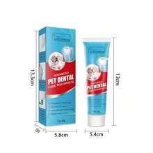 60g Pet Toothpaste, Dog & Cat Breath Freshener & Tartar Remover, Edible Dental Care Toothpaste For Pets