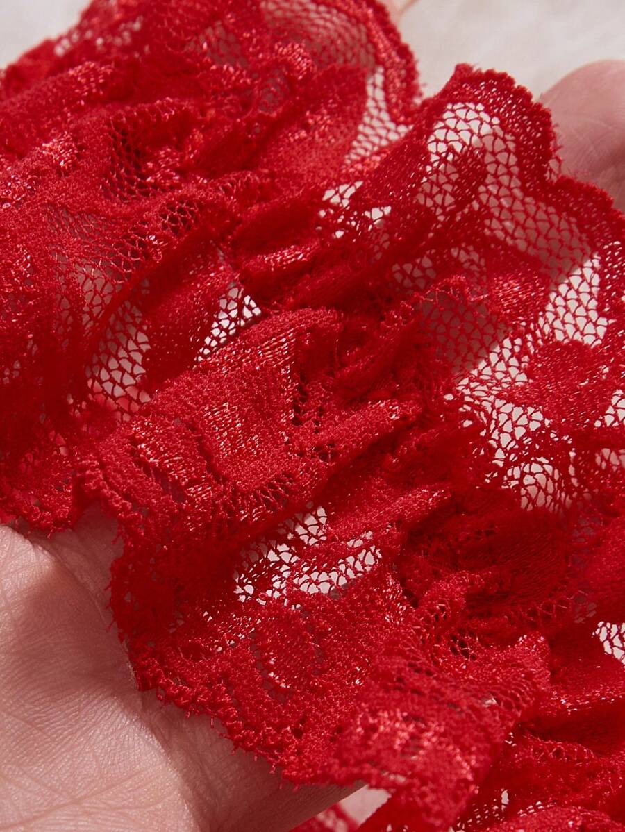 Seksi čipkaste podvezice  sa mašnom dekoracijom