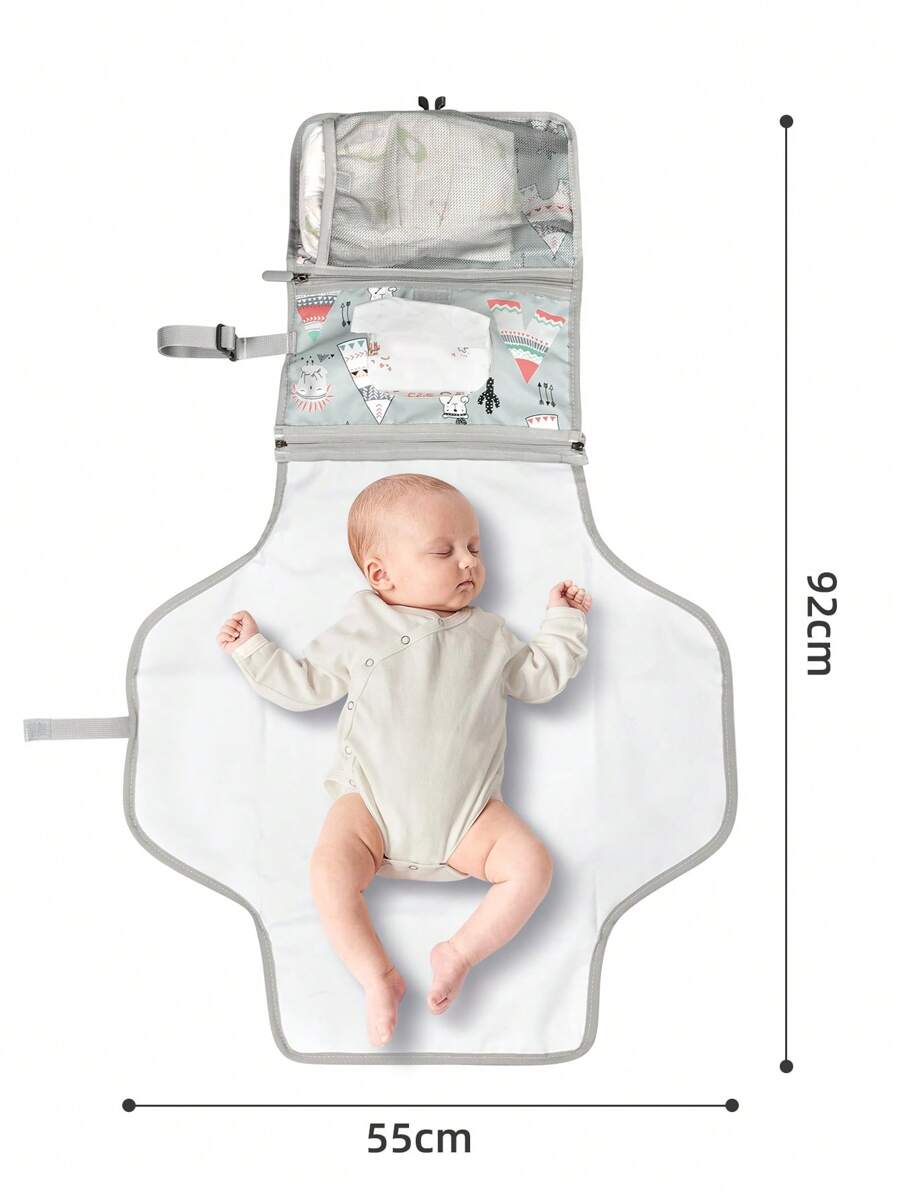 Prenosiva podloga za menjanje pelena za bebe - putna torba sa džepom