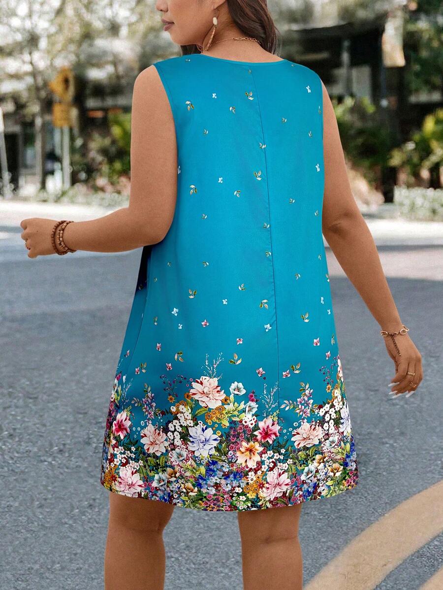 Ženska ležerna letnja haljina  u boho stilu, plus size