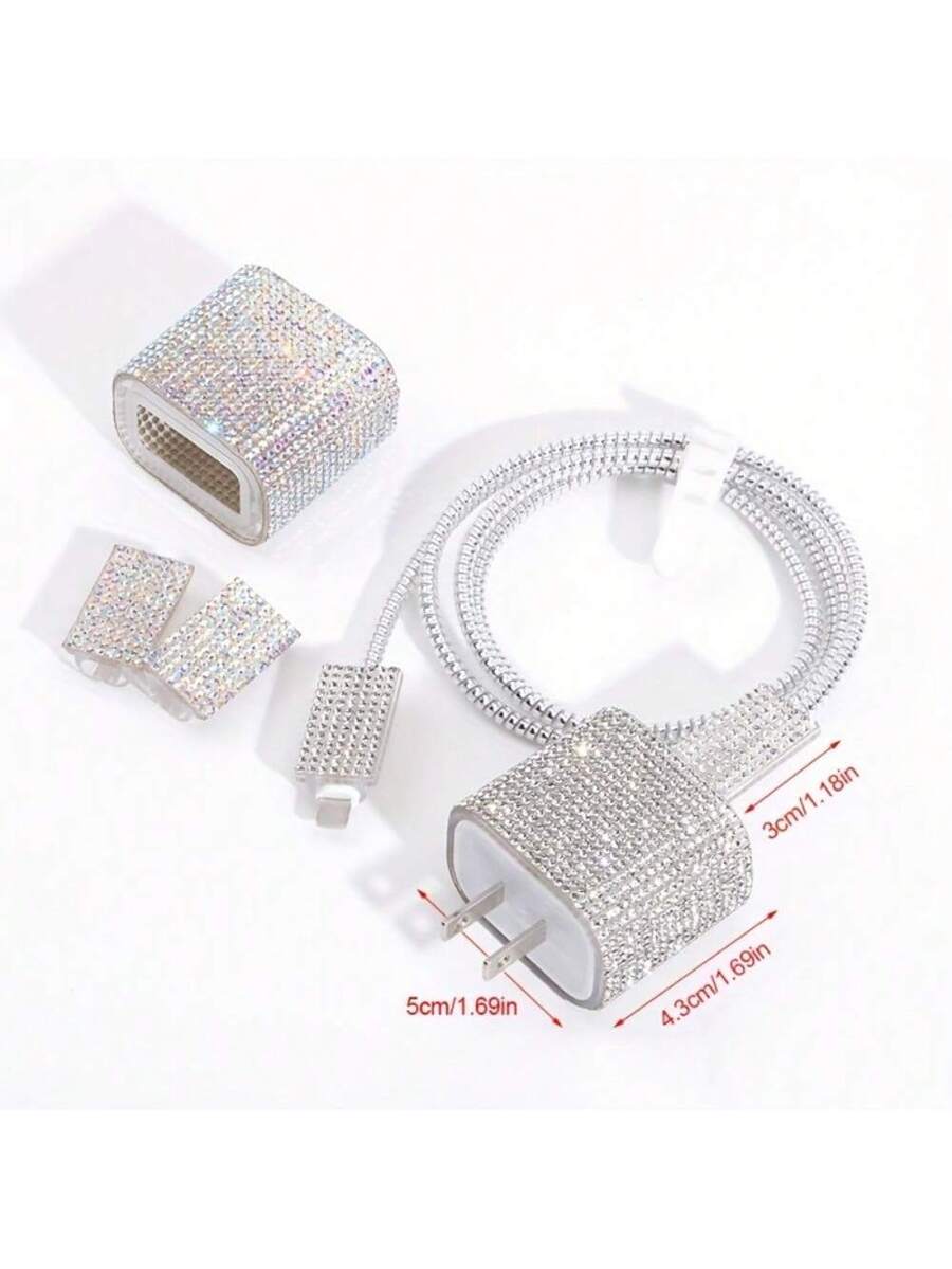 5 kom/set Bling set za punjenje, kompatibilan sa iPhone