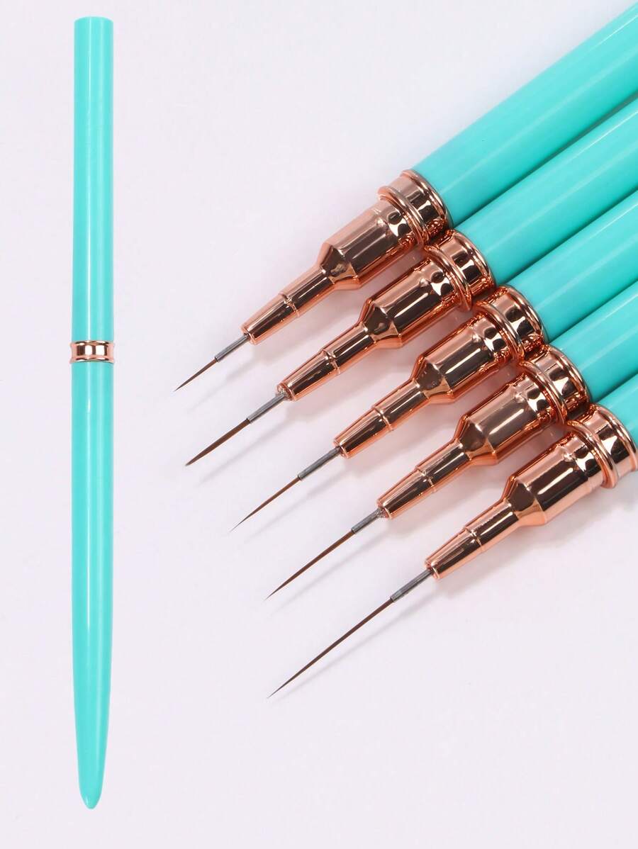 Set od 5 četkica za nail art, tanka četkica