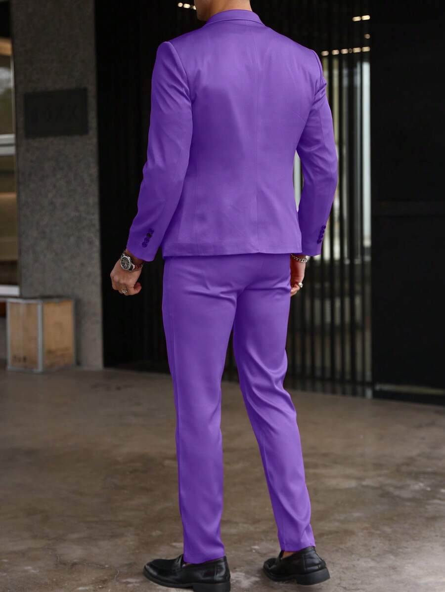 Muški set od sakoa i pantalona, slim fit, klasičan luksuzni stil, formalni, Old Money