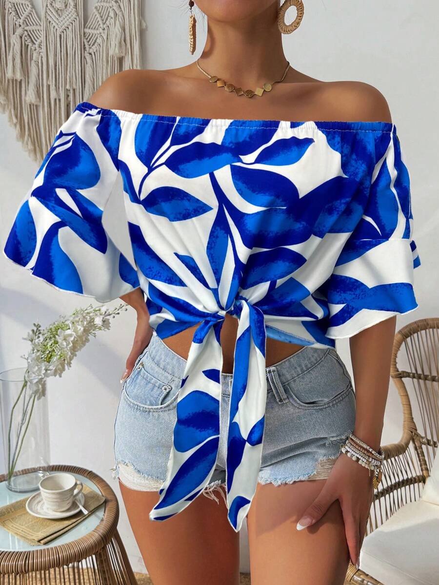 Ženska Letnja Bluzica sa Hawaiian Printom bez Rukava