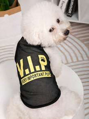 1pc Thin Mesh Pet Vest With Printed Pattern, Breathable And Shedding-Preventive For Cats And Dogs In Summer