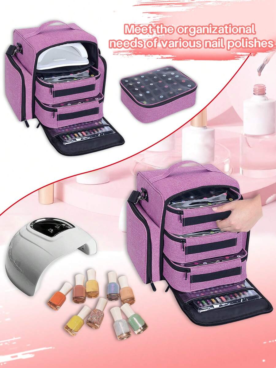 Organizator za lak za nokte velikog kapaciteta, staje do 90 bočica (15ml/0.5 fl oz)