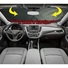 1pc Funny Car Windshield Sunshade, UV Protection, Foldable, 210T Blackout, Full Shade, Keeps Your Vehicle Cool, Suitable For Car Front Windshield