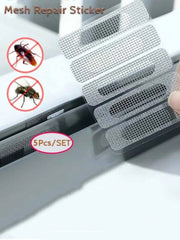 5 kom/25 kom/50 kom/100 kom/200 kom samolepljivi komplet zakrpa za popravku mrežice za prozor, za popravku pocepane i iscepane plastične mrežice, vodootporna traka za vrata i prozore, popravka rupa na komarniku, lako se nanose trake zakrpa
