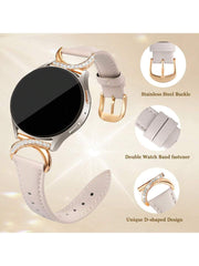 Luksuzna narukvica za sat od mikrovlakna sa C-oblikovanom kopčom sa dijamantom - kompatibilna sa Galaxy Watch 7/6/5/4 (40mm/45mm), Watch 6 Classic (43mm/50mm) i Watch 5 Pro (45mm)