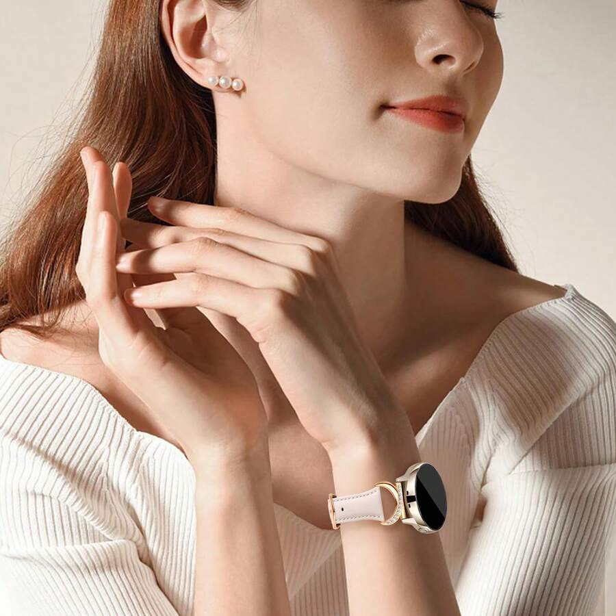 Luksuzna narukvica za sat od mikrovlakna sa C-oblikovanom kopčom sa dijamantom - kompatibilna sa Galaxy Watch 7/6/5/4 (40mm/45mm), Watch 6 Classic (43mm/50mm) i Watch 5 Pro (45mm)