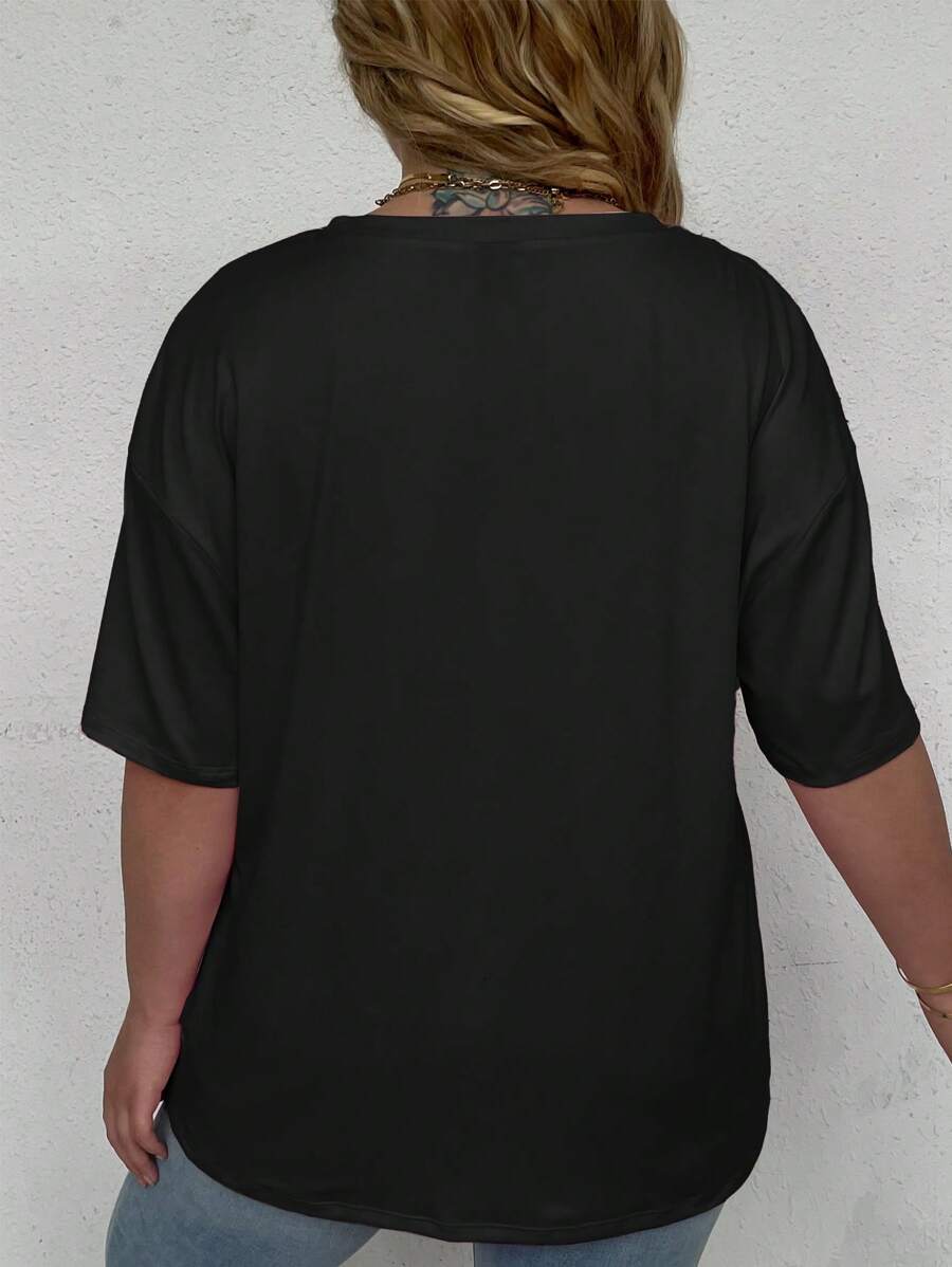 Ženska plus size majica sa zabavnim printom